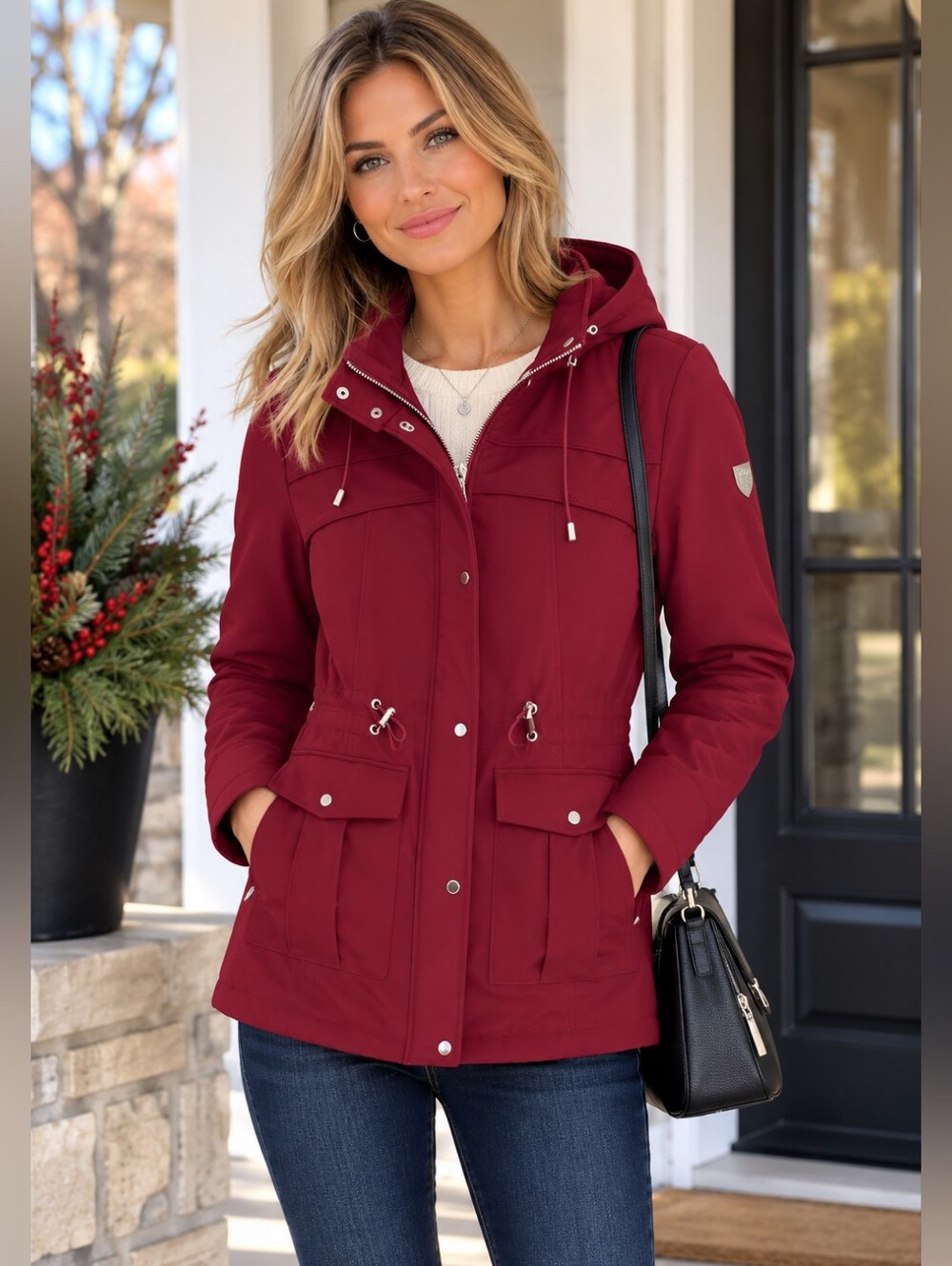 Vince Camuto Red Jacket Size Small
